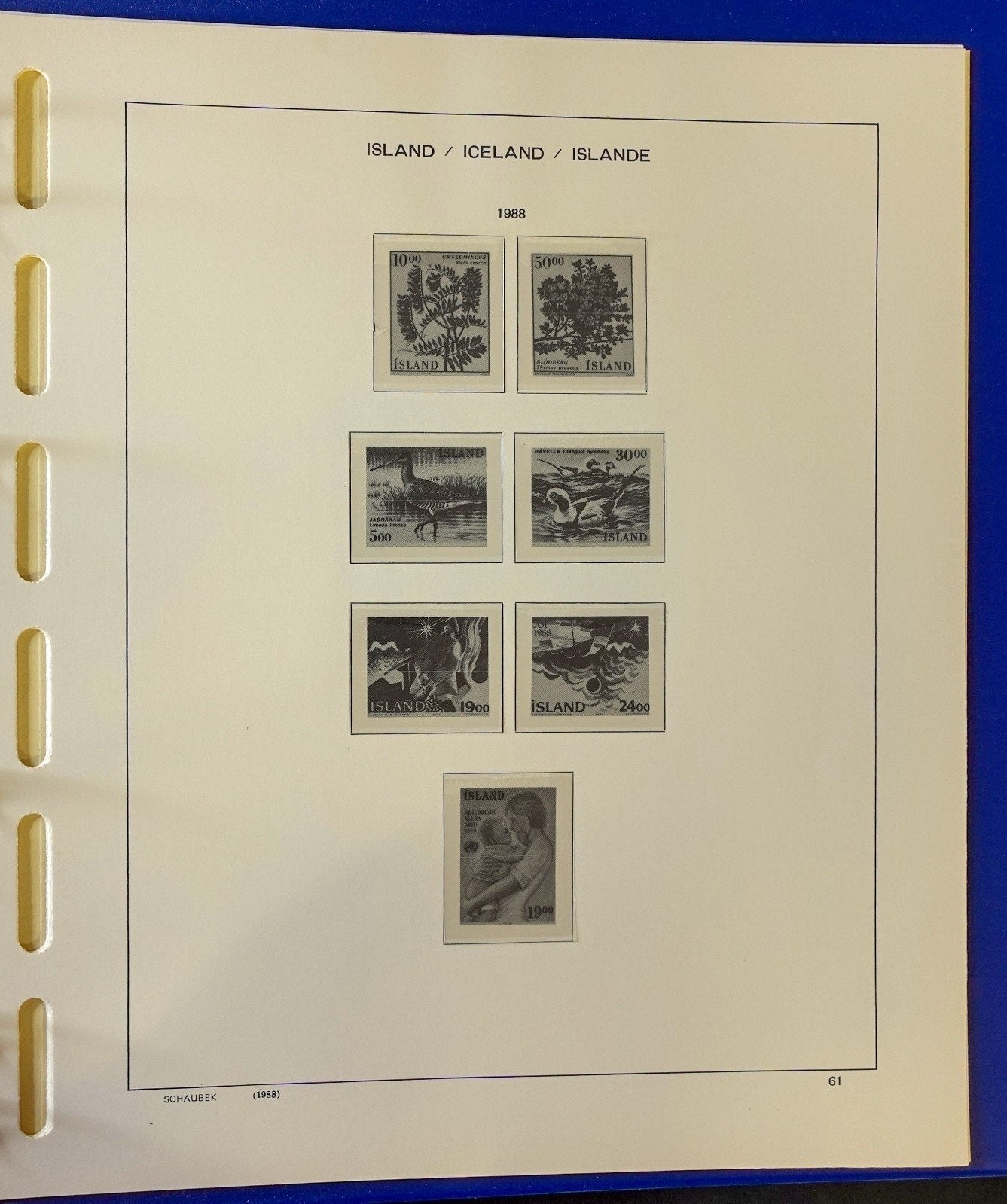 Iceland 1873-1990 Schaubek Hingeless Stamp Album ZAYIX
