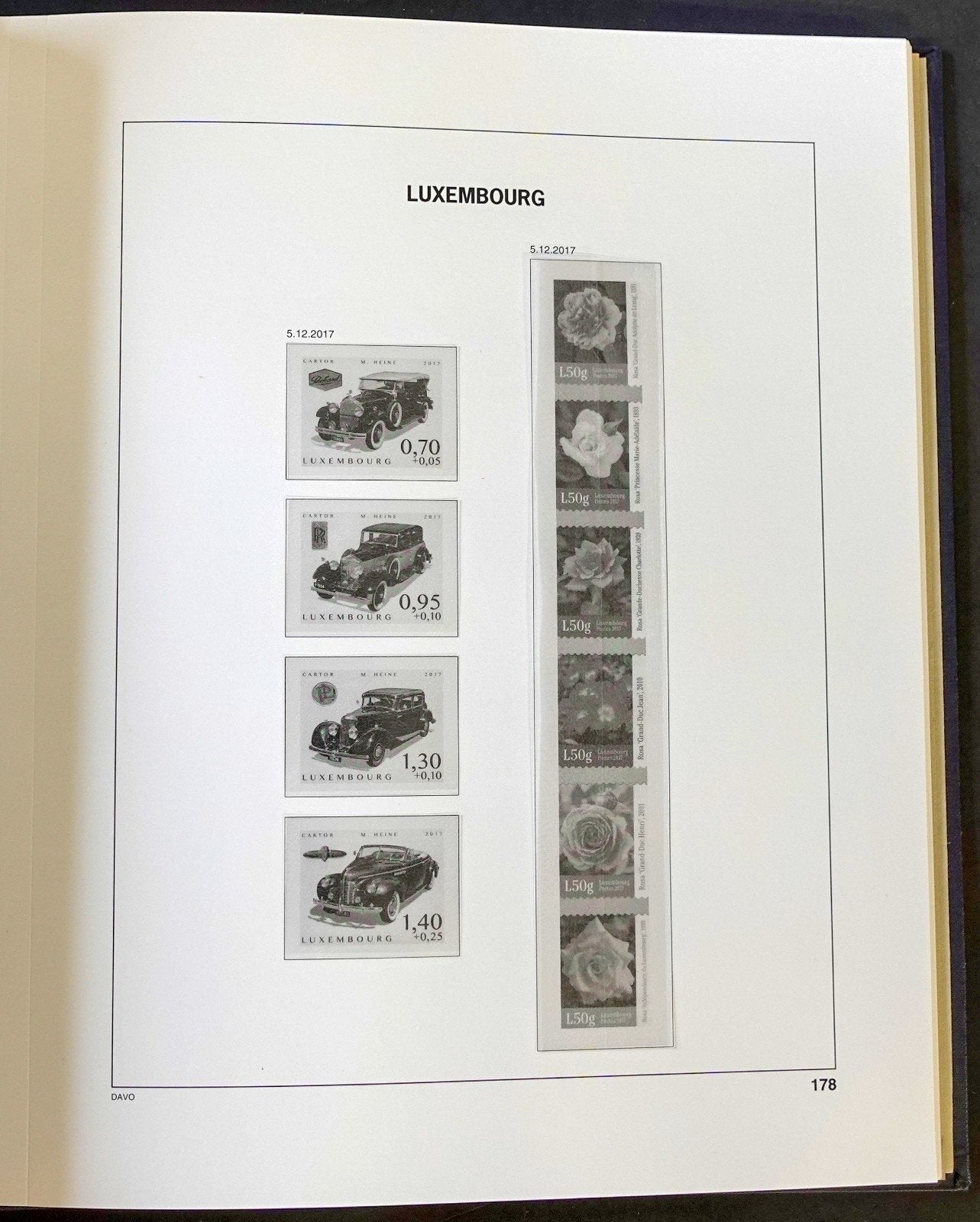 Luxembourg 2017-2019 Davo Hingeless Stamp Album ZAYIX