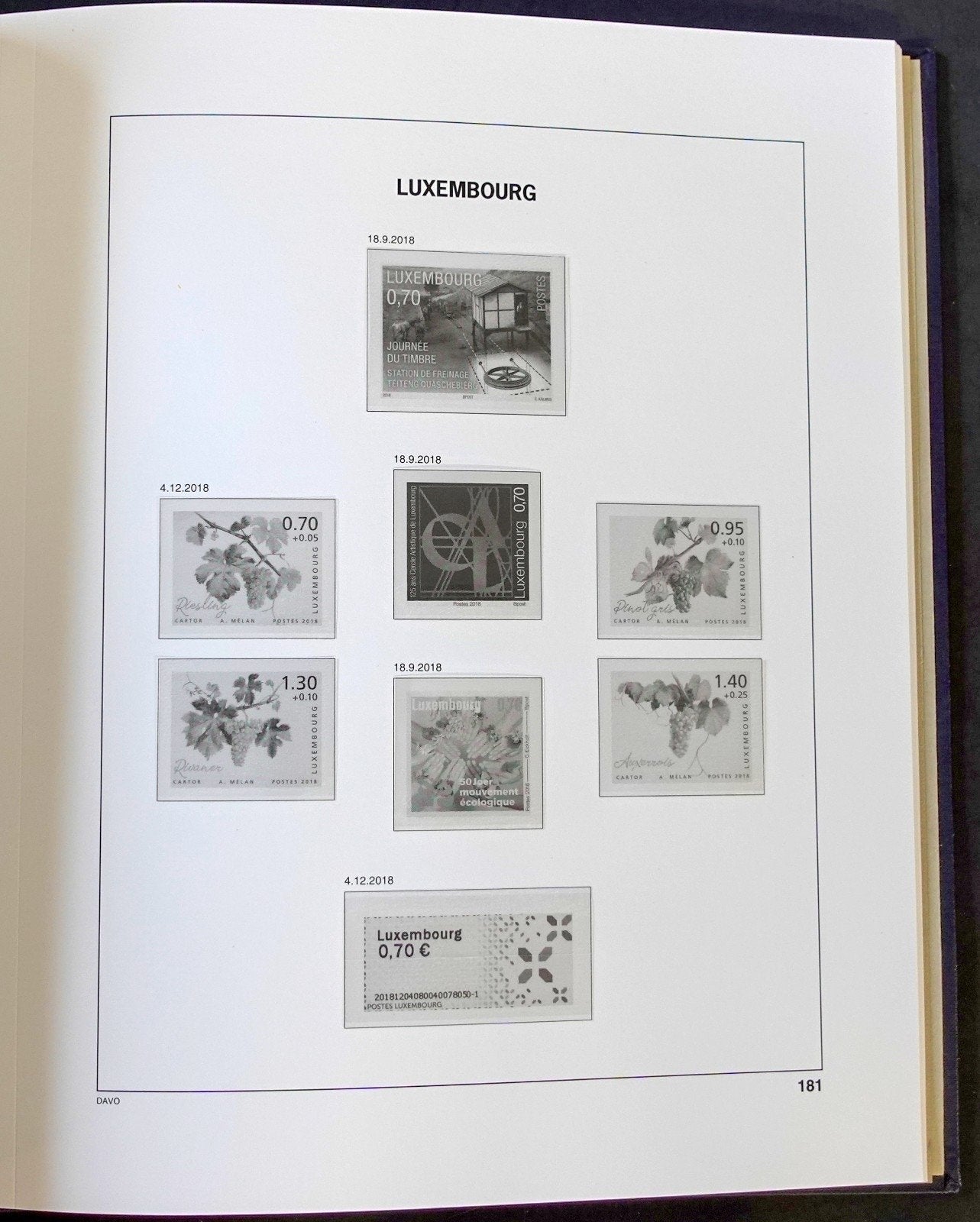 Luxembourg 2017-2019 Davo Hingeless Stamp Album ZAYIX