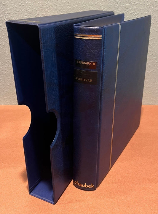 Denmark 1919-2000 Schaubek Hingeless Stamp Album & Slipcase ZAYIX