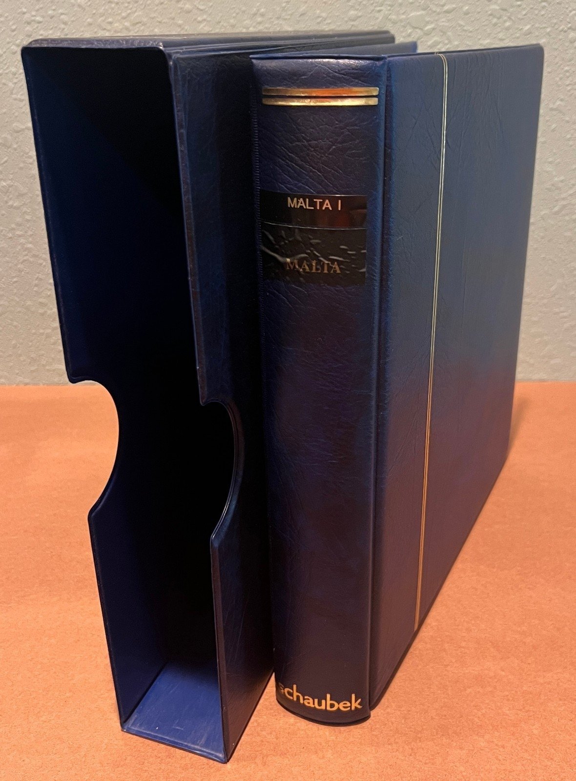 Malta 1885-1979 Schaubek Hingeless Stamp Album & Slipcase ZAYIX