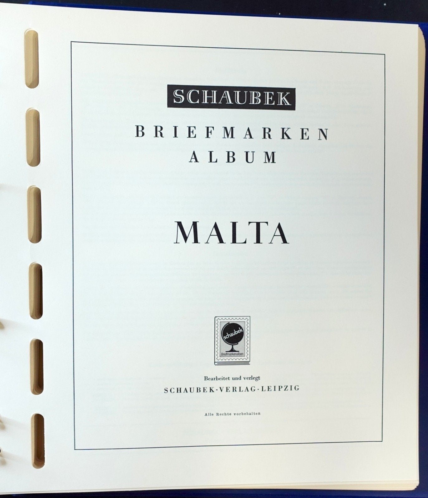 Malta 1885-1979 Schaubek Hingeless Stamp Album & Slipcase ZAYIX
