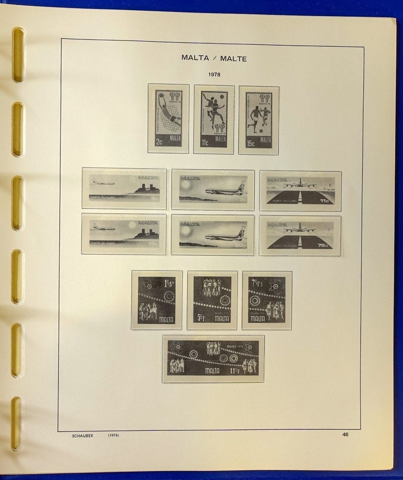Malta 1885-1979 Schaubek Hingeless Stamp Album & Slipcase ZAYIX