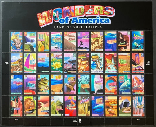 US 4033-4072 Mint Sheet (MNH) Wonders Of America 39-Cent 2006 ZAYIX