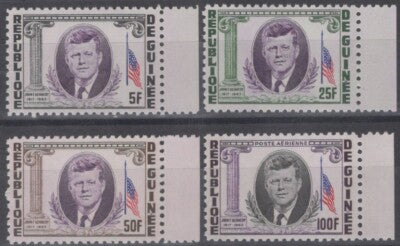Guinea 325-327, C5g MNH John F. Kennedy JFK US President ZAYIX 111422S11