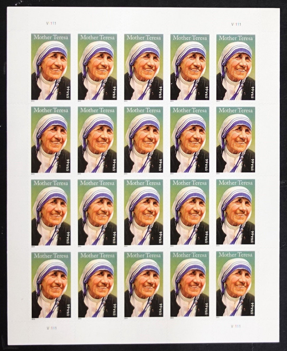 US 4475 Mint Sheet (MNH) Mother Teresa Humanitarian 44-Cent 2010 ZAYIX