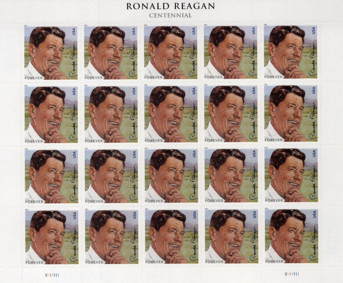 US 4494 Mint Sheet (MNH) Ronald Reagan Forever Stamp 2011 ZAYIX