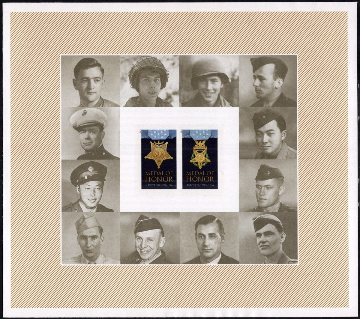 US 4822-4823 Mint Sheet (MNH) Medal Of Honor Forever Stamp 2013 ZAYIX