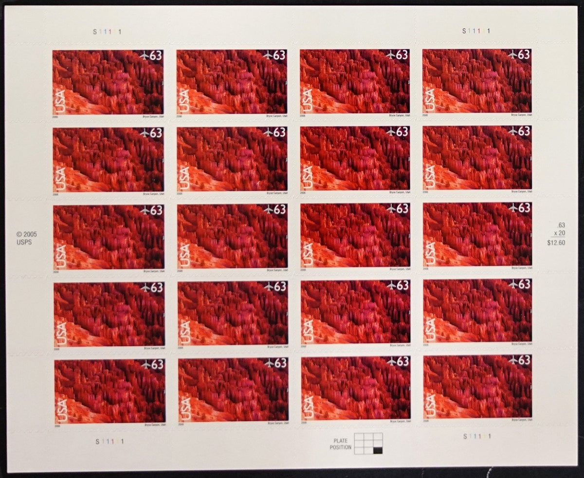 US C139 Mint Sheet (MNH) American Landscapes Bryce Canyon 63-Cent 2006 ZAYIX