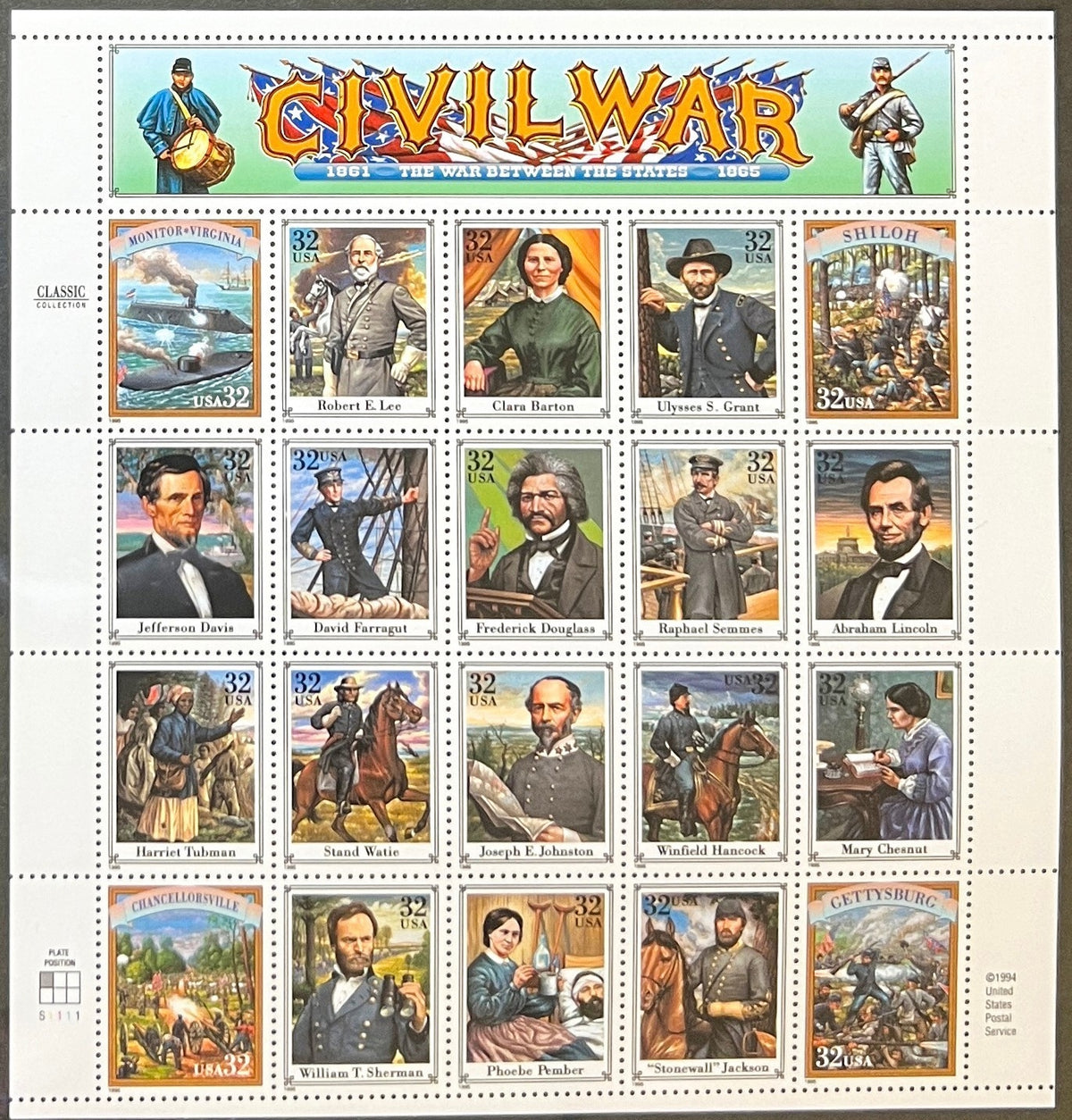 United States Mint Sheet (MNH) Stamp Collection Supersafe Album 1976-1998 ZAYIX