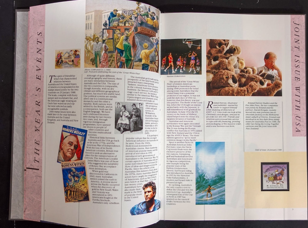 Australia 1988 Yearbook (MNH) Collection Of Australian Stamps ZAYIX