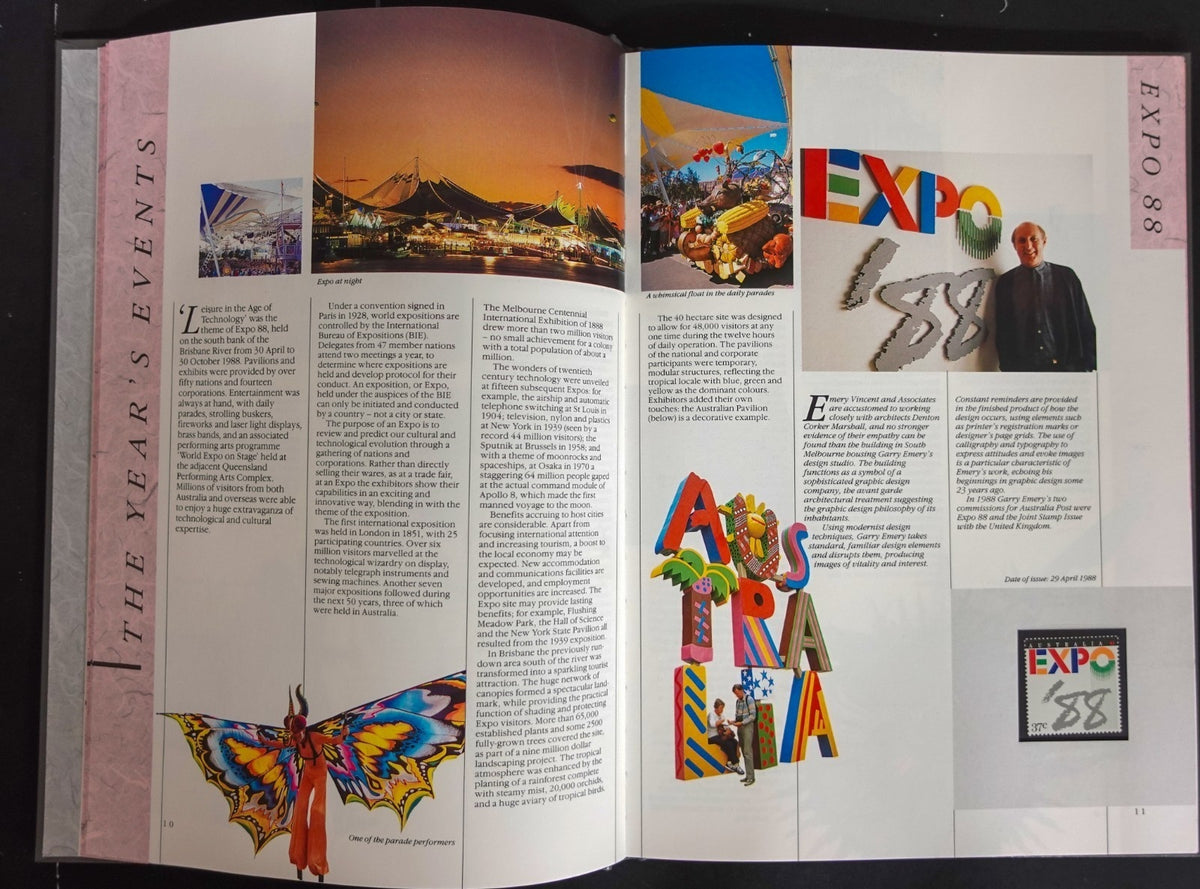 Australia 1988 Yearbook (MNH) Collection Of Australian Stamps ZAYIX