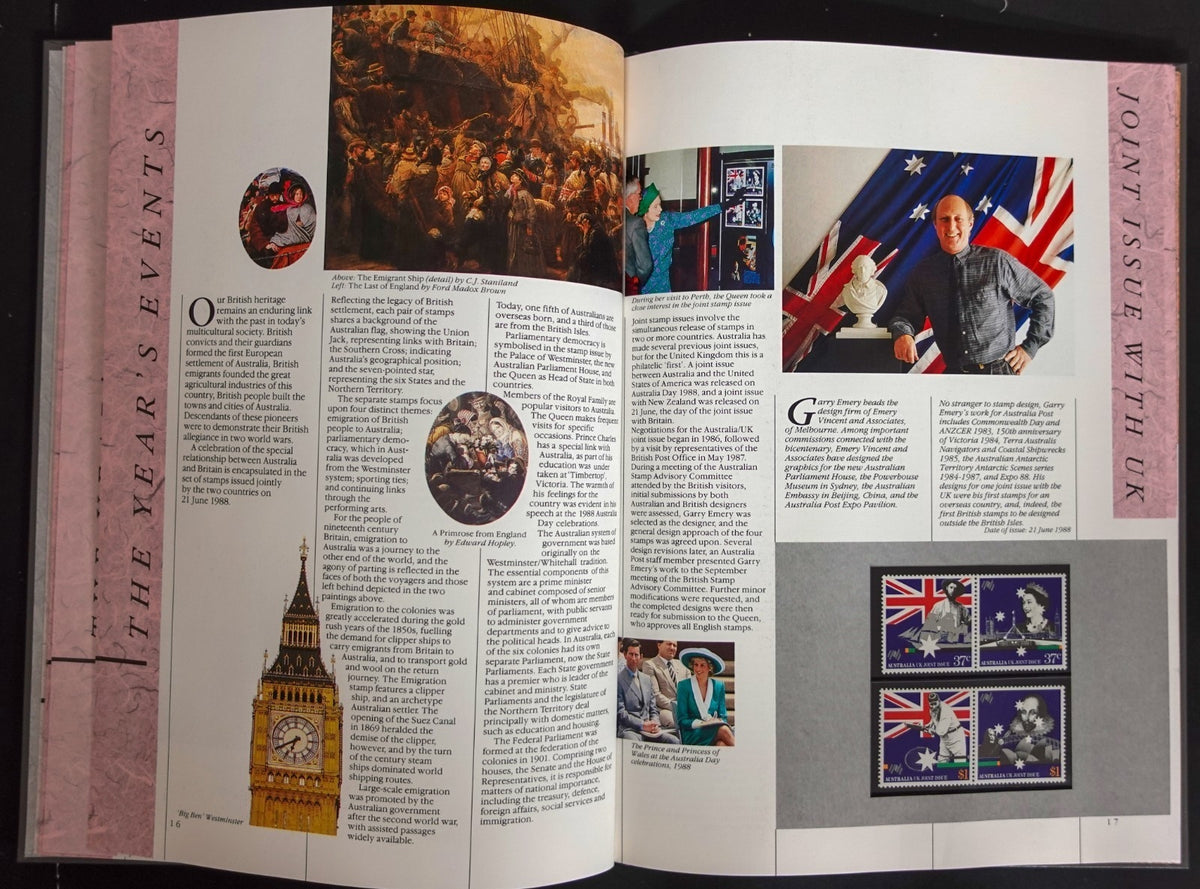 Australia 1988 Yearbook (MNH) Collection Of Australian Stamps ZAYIX