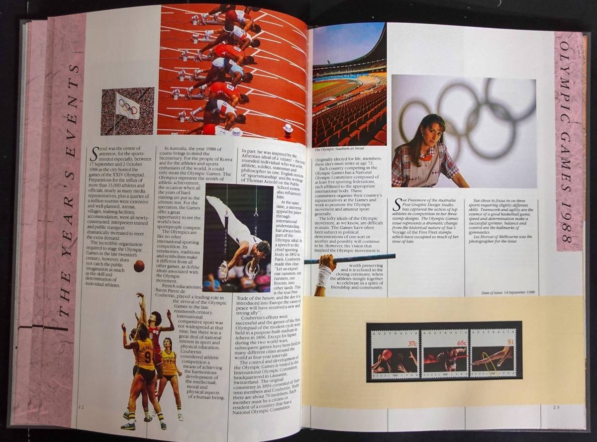 Australia 1988 Yearbook (MNH) Collection Of Australian Stamps ZAYIX