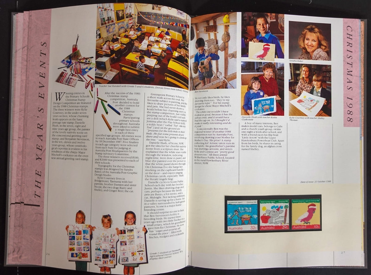 Australia 1988 Yearbook (MNH) Collection Of Australian Stamps ZAYIX