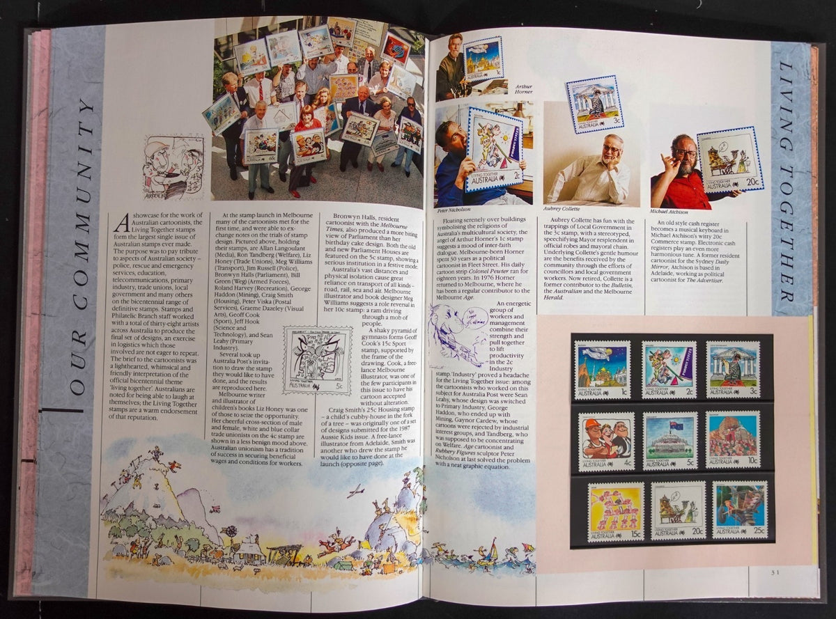 Australia 1988 Yearbook (MNH) Collection Of Australian Stamps ZAYIX