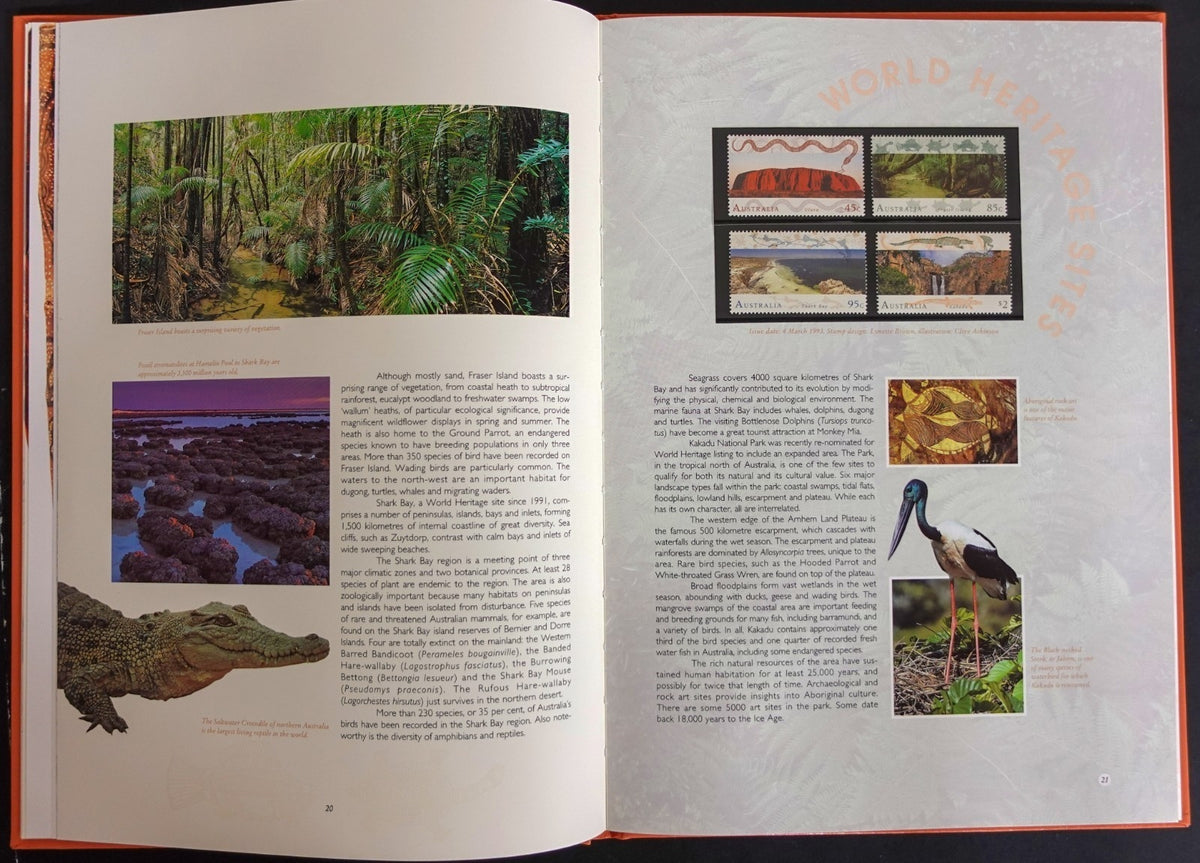 Australia 1993 Yearbook (MNH) Collection Of Australian Stamps ZAYIX