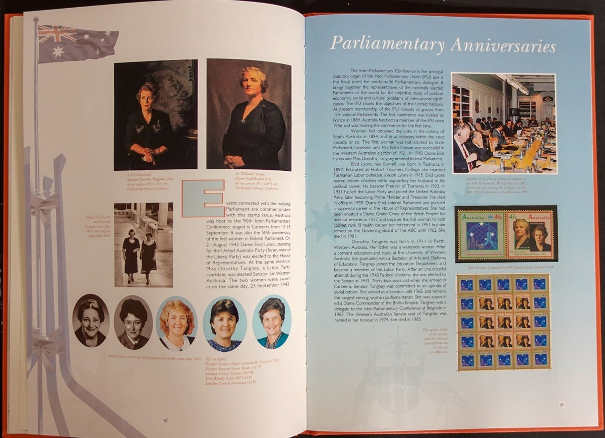 Australia 1993 Yearbook (MNH) Collection Of Australian Stamps ZAYIX