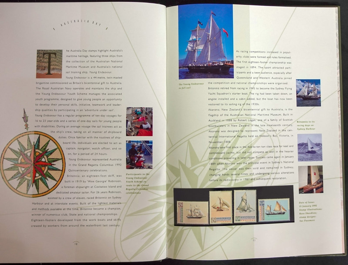 Australia 1992 Yearbook (MNH) Collection Of Australian Stamps ZAYIX