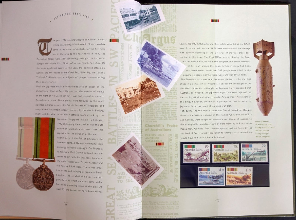Australia 1992 Yearbook (MNH) Collection Of Australian Stamps ZAYIX
