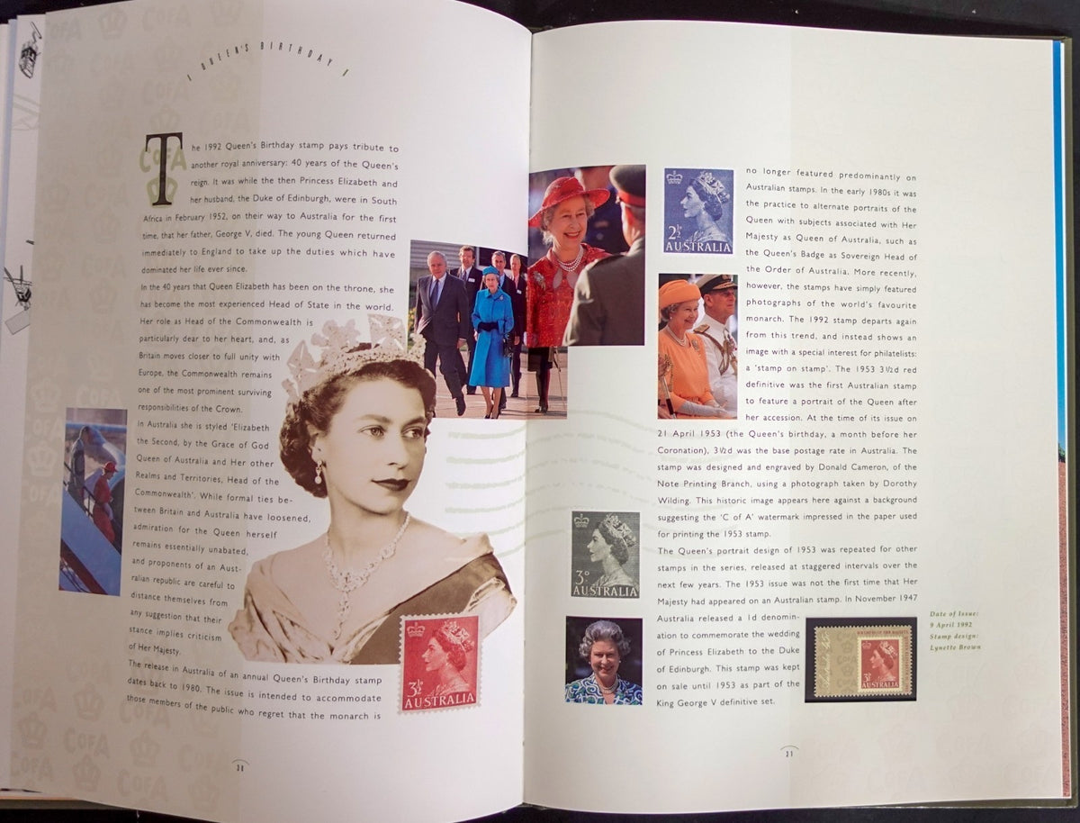 Australia 1992 Yearbook (MNH) Collection Of Australian Stamps ZAYIX