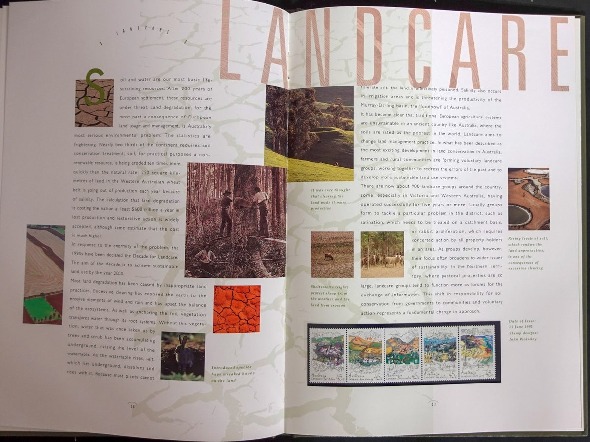 Australia 1992 Yearbook (MNH) Collection Of Australian Stamps ZAYIX