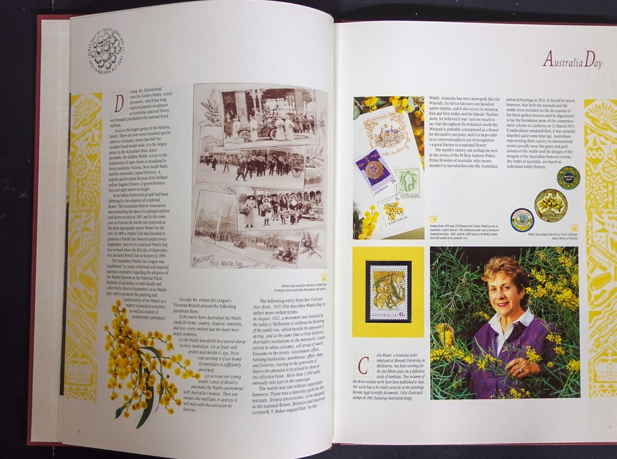 Australia 1990 Yearbook (MNH) Collection Of Australian Stamps ZAYIX
