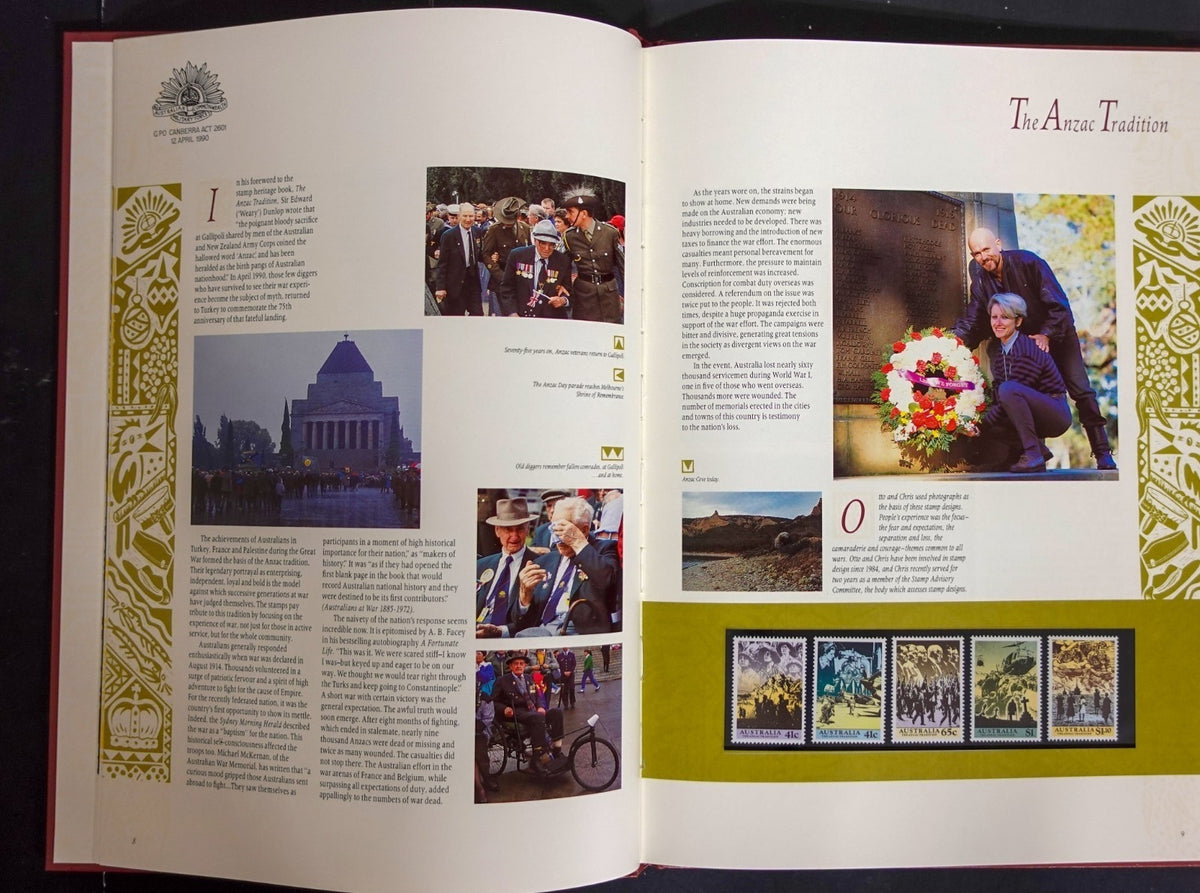 Australia 1990 Yearbook (MNH) Collection Of Australian Stamps ZAYIX