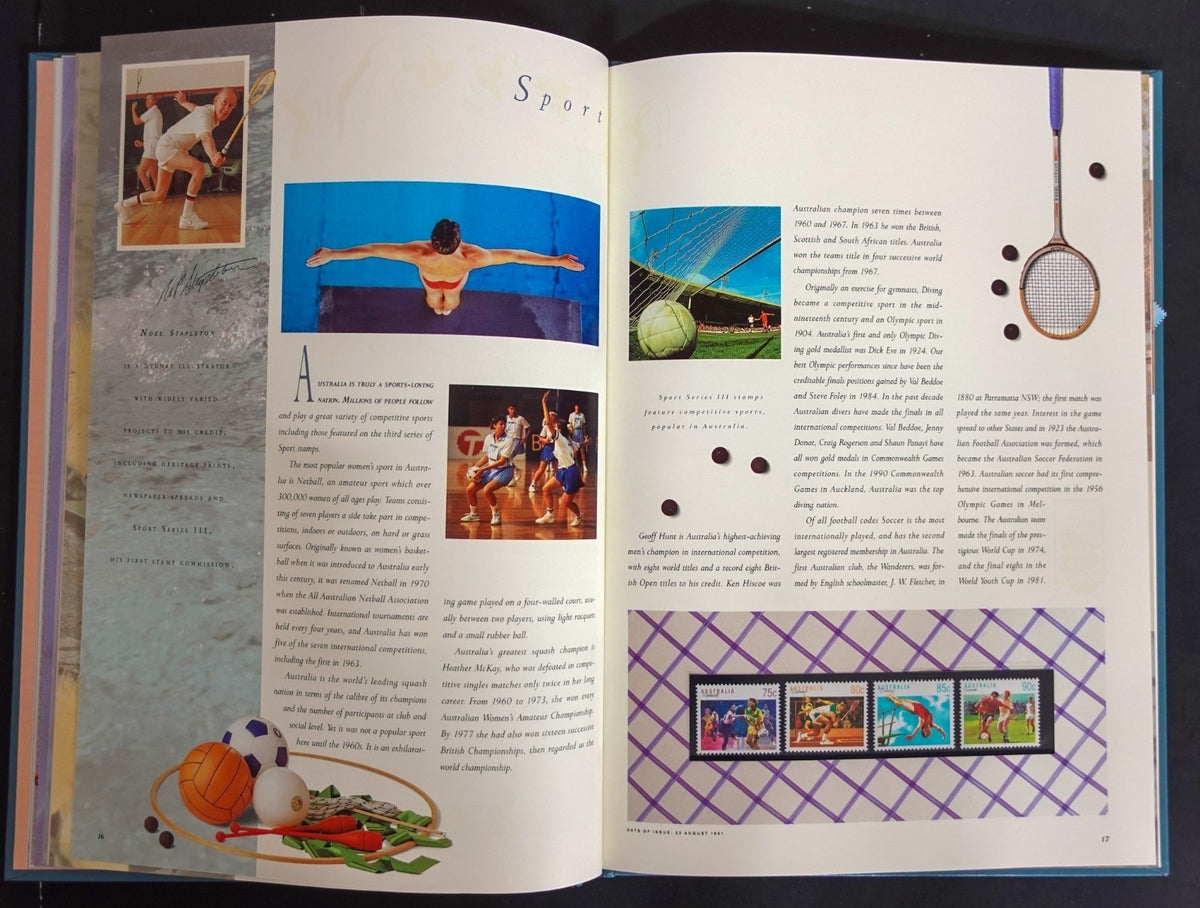 Australia 1991 Yearbook (MNH) Collection Of Australian Stamps ZAYIX