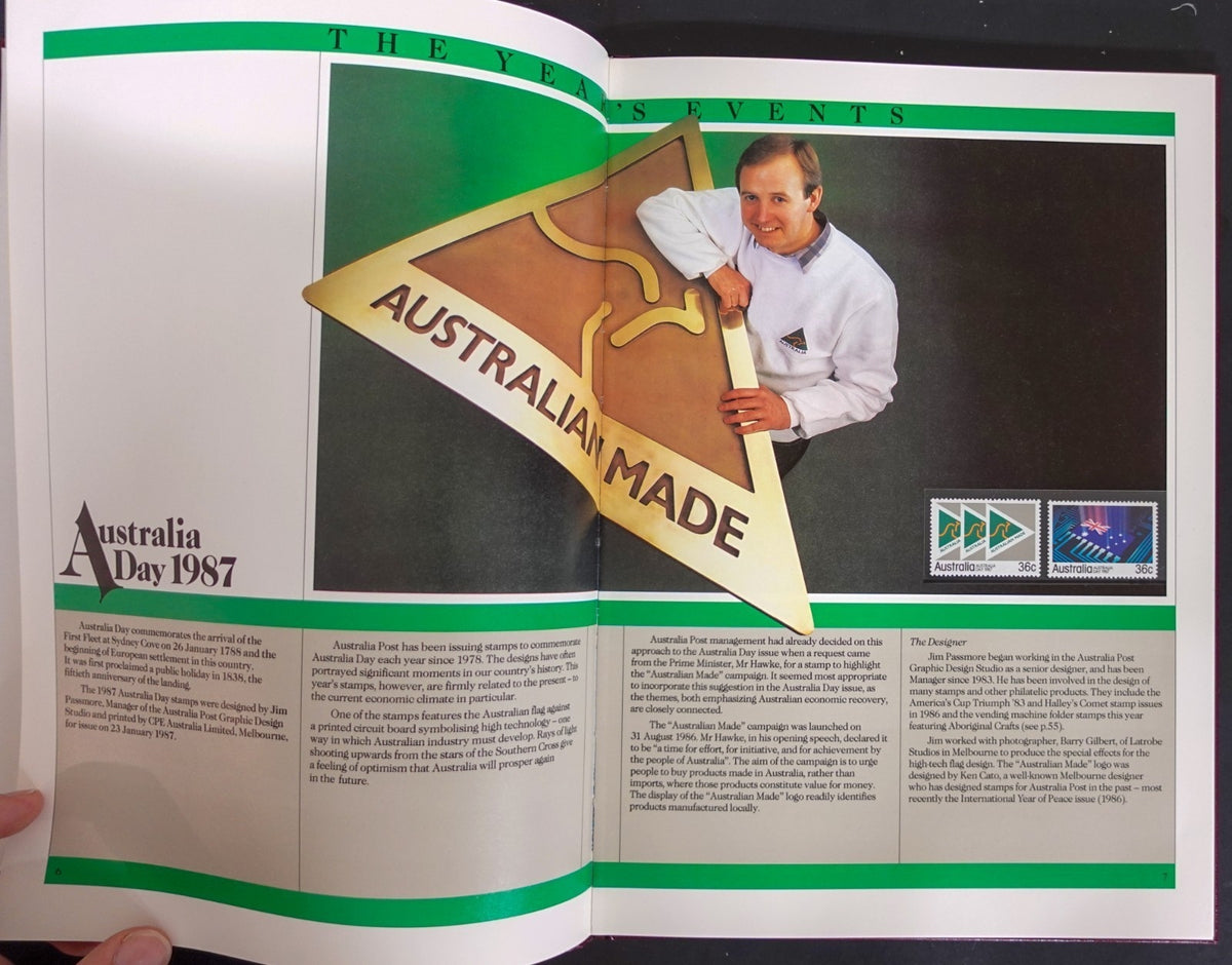 Australia 1987 Yearbook (MNH) Collection Of Australian Stamps ZAYIX