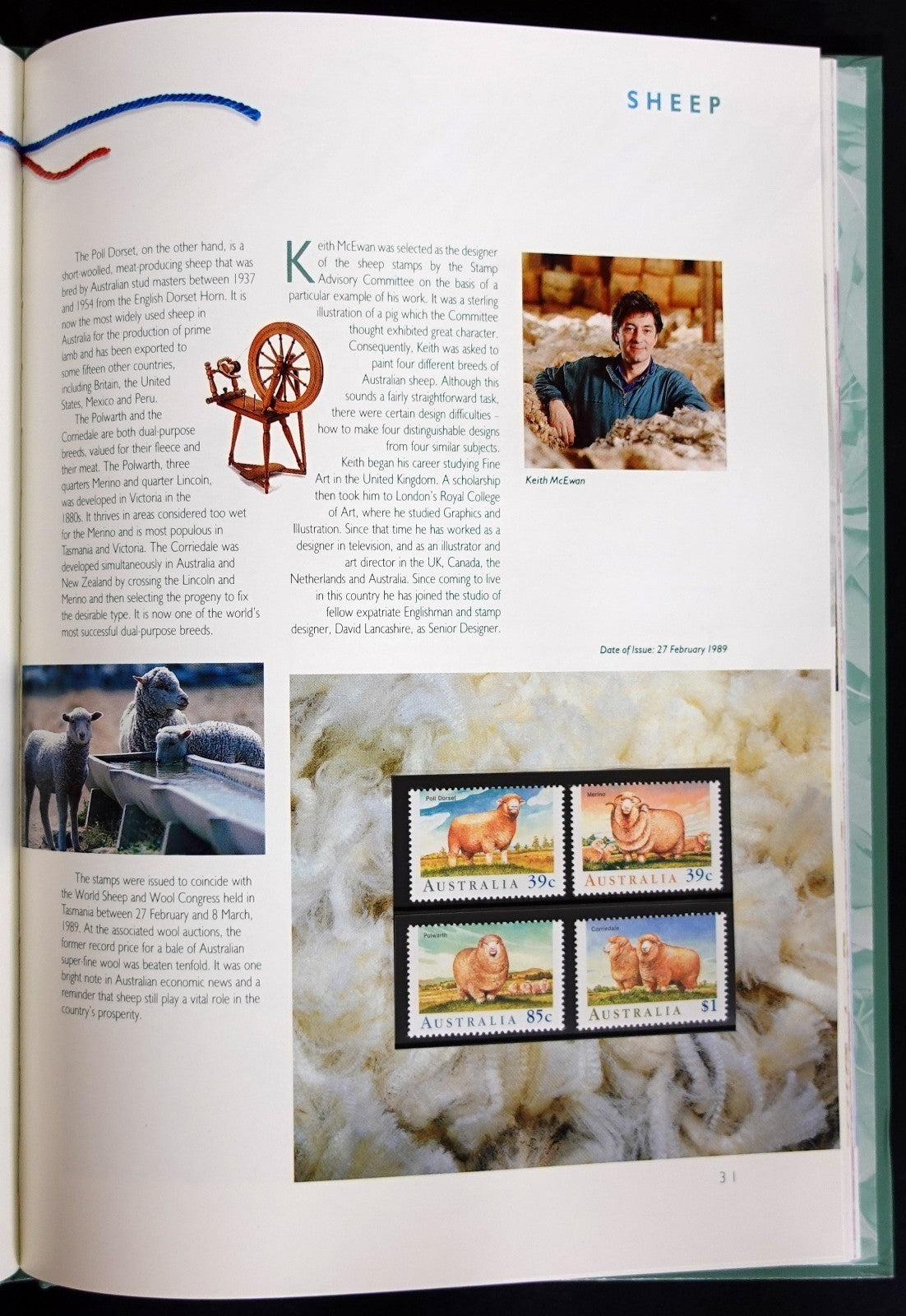 Australia 1989 Yearbook (MNH) Collection Of Australian Stamps ZAYIX