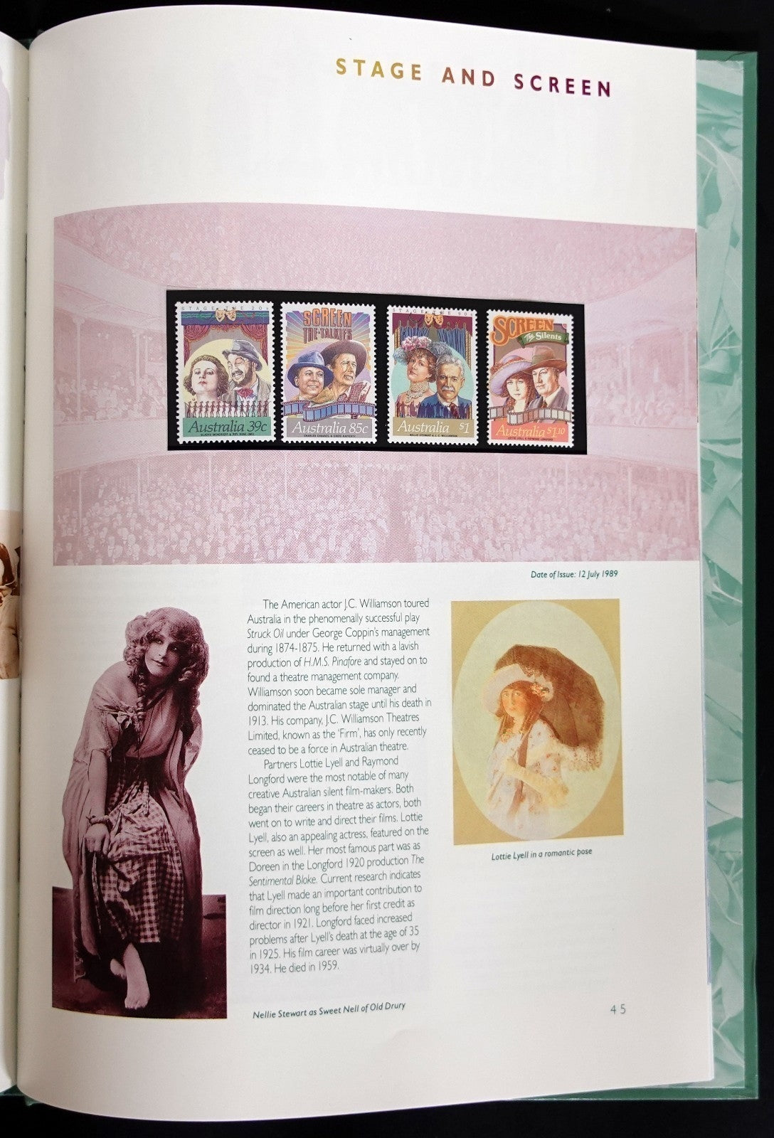 Australia 1989 Yearbook (MNH) Collection Of Australian Stamps ZAYIX
