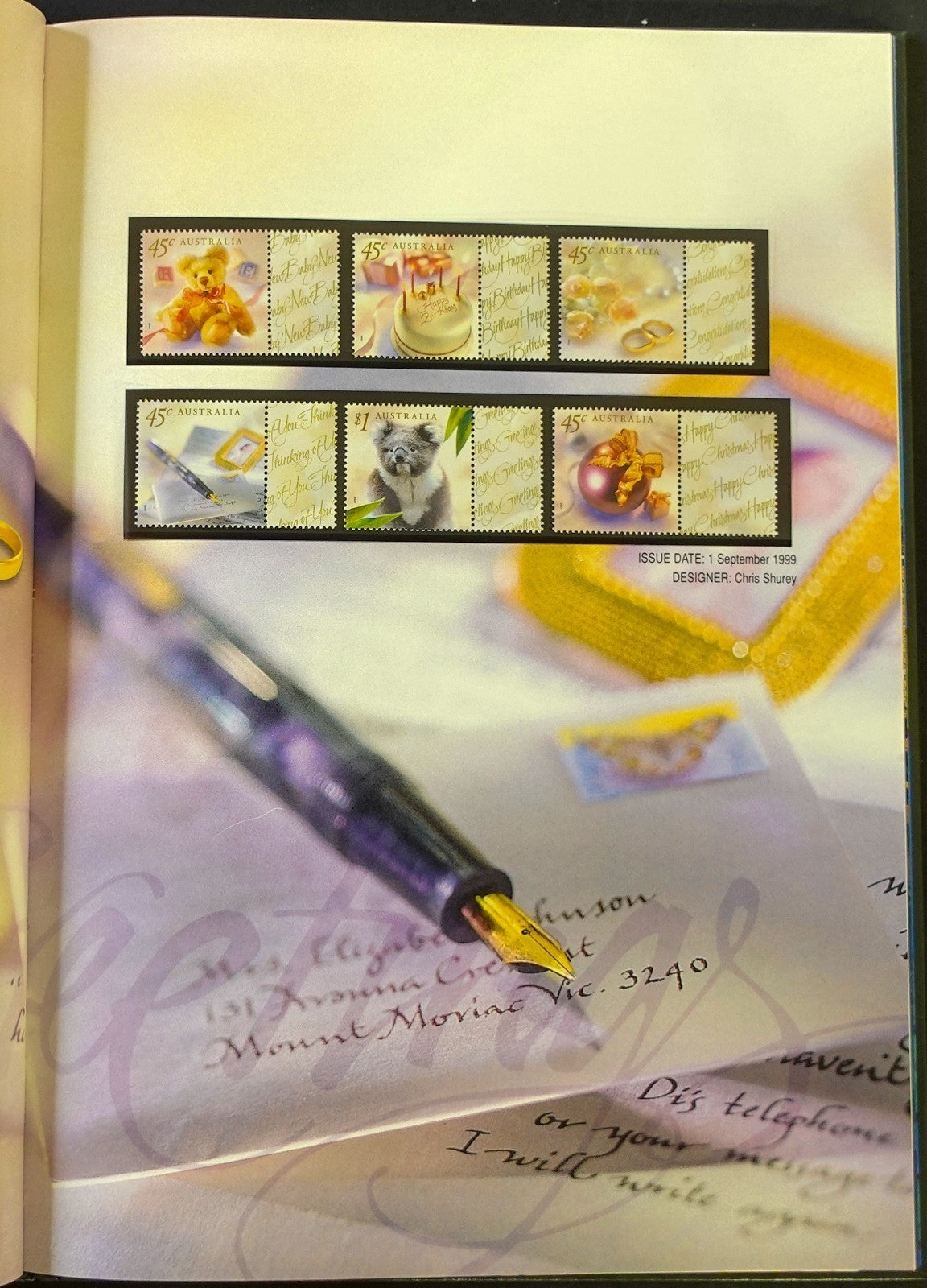 Australia 1999 Yearbook (MNH) Collection Of Australian Stamps ZAYIX