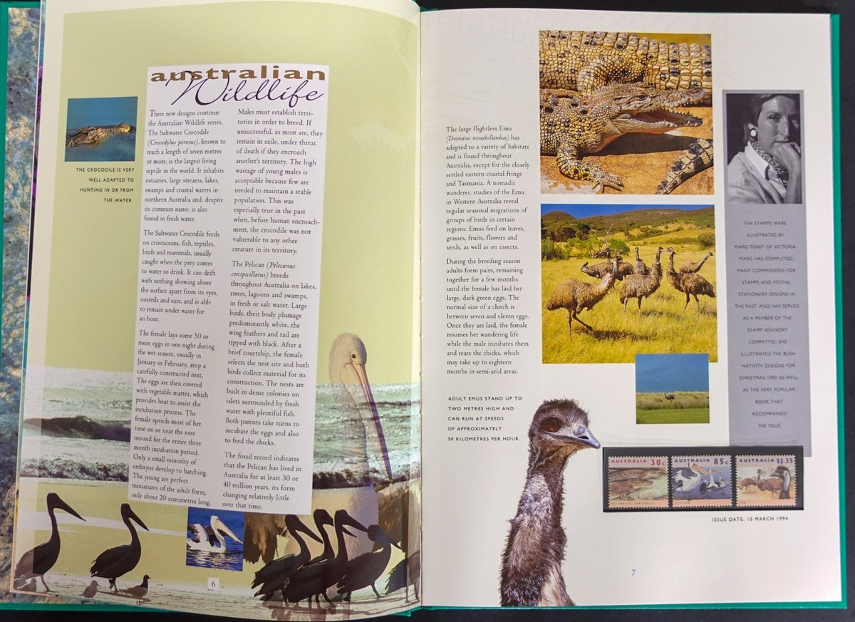 Australia 1994 Yearbook (MNH) Collection Of Australian Stamps ZAYIX