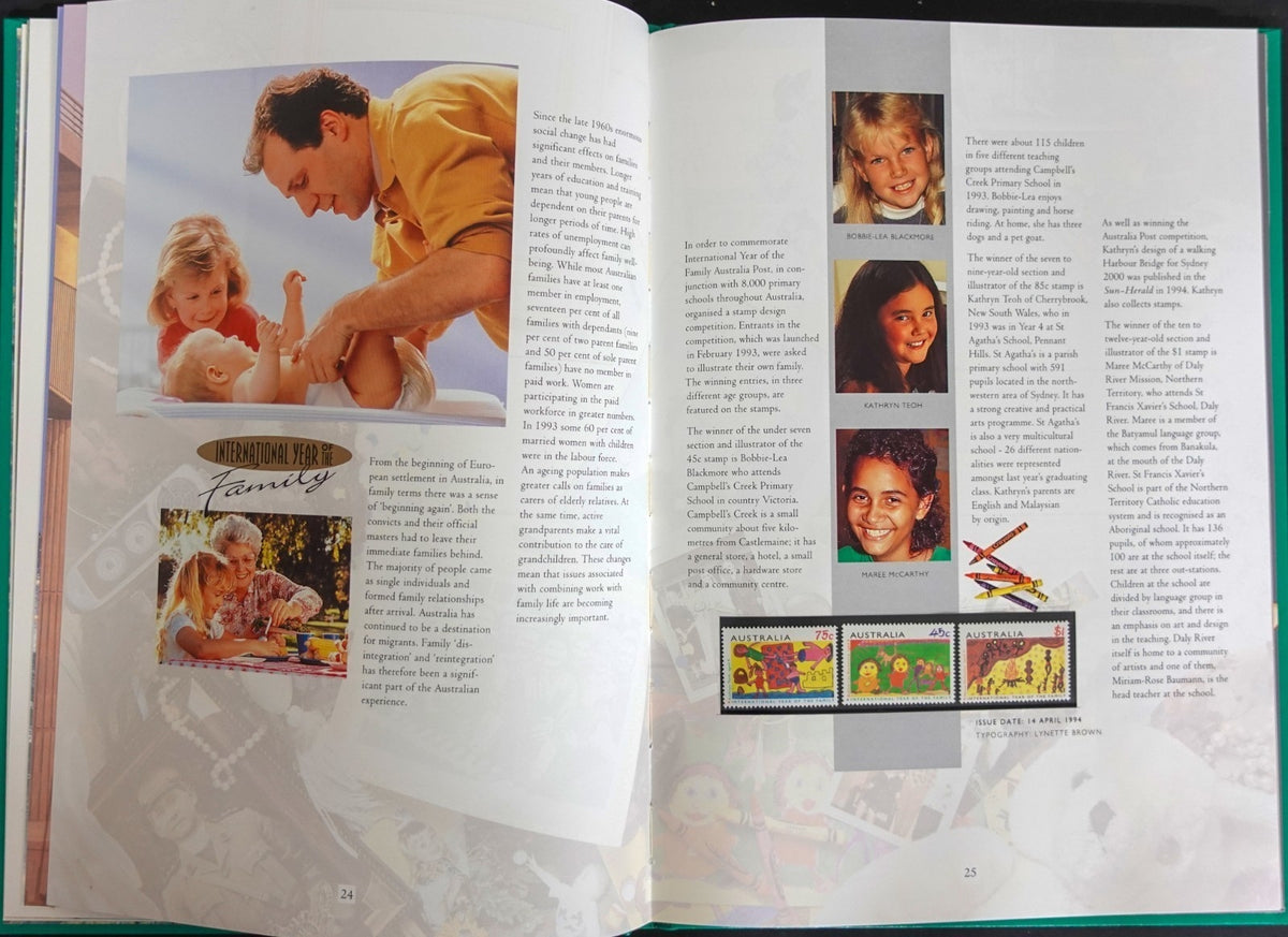 Australia 1994 Yearbook (MNH) Collection Of Australian Stamps ZAYIX