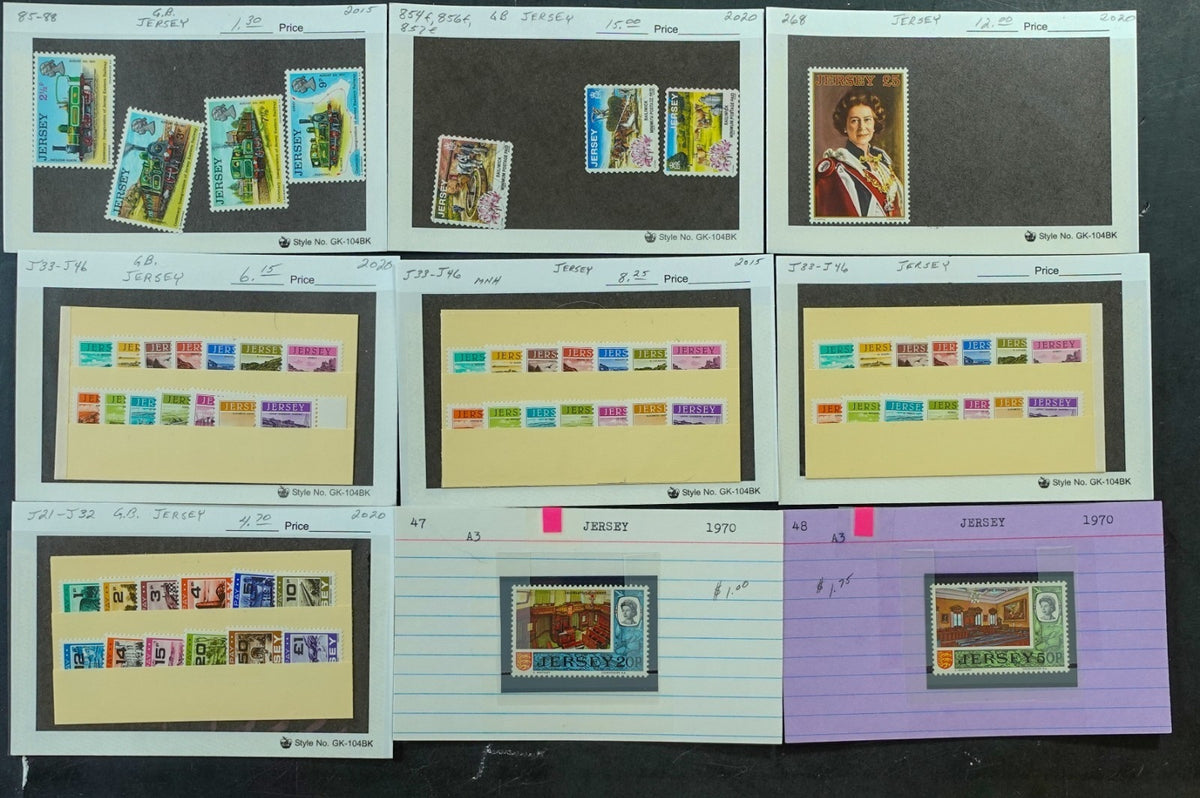 Belgium & Commonwealth Stamp Collection On Dealer Cards Mint & Used ZAYIX