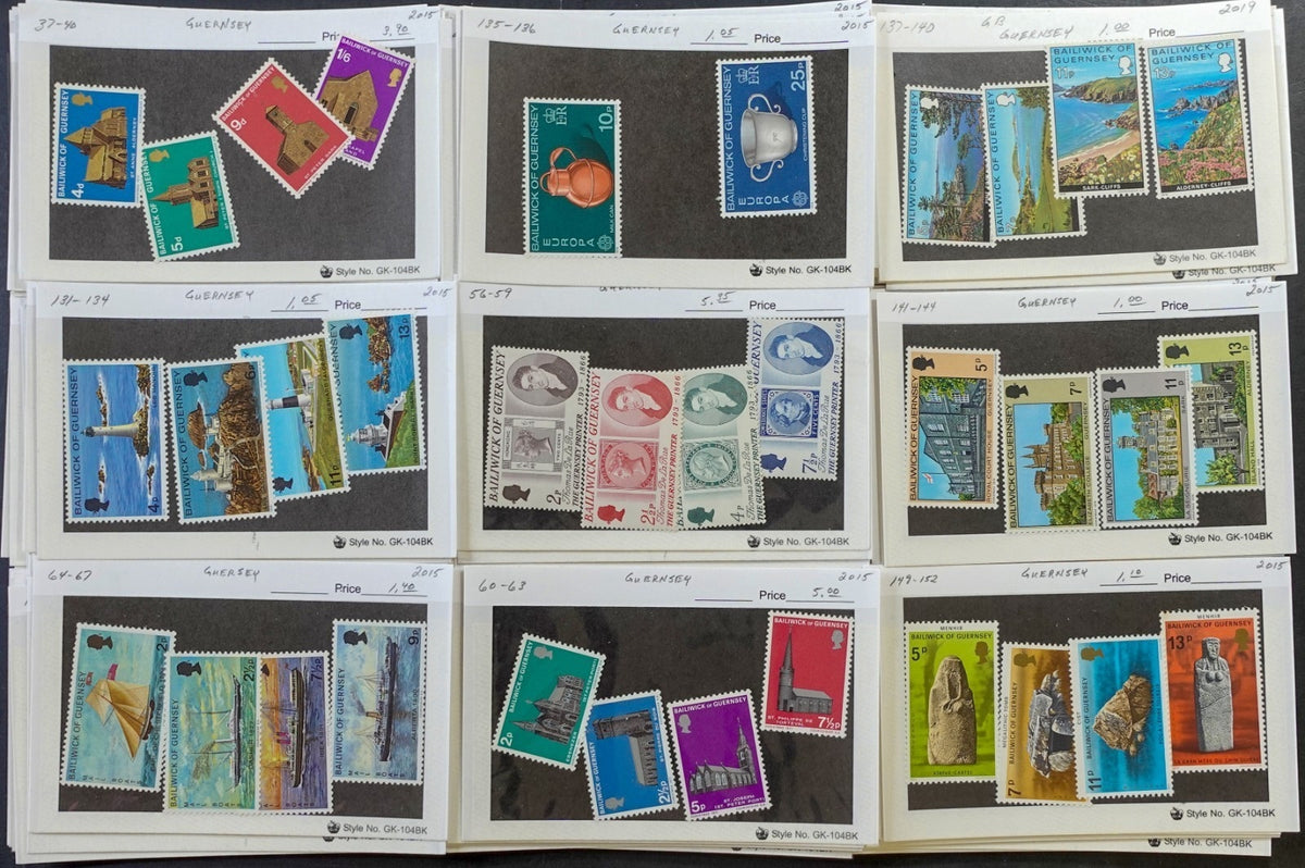 Belgium & Commonwealth Stamp Collection On Dealer Cards Mint & Used ZAYIX