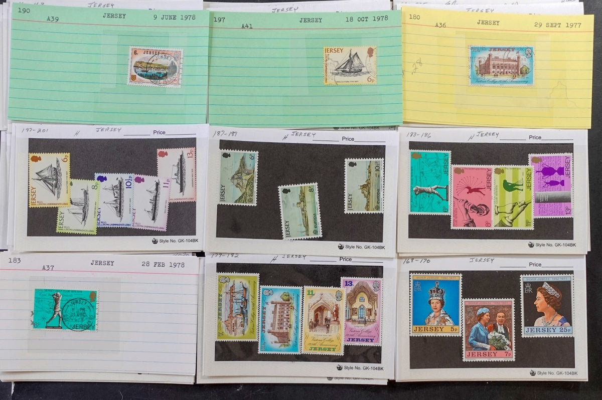 Belgium & Commonwealth Stamp Collection On Dealer Cards Mint & Used ZAYIX