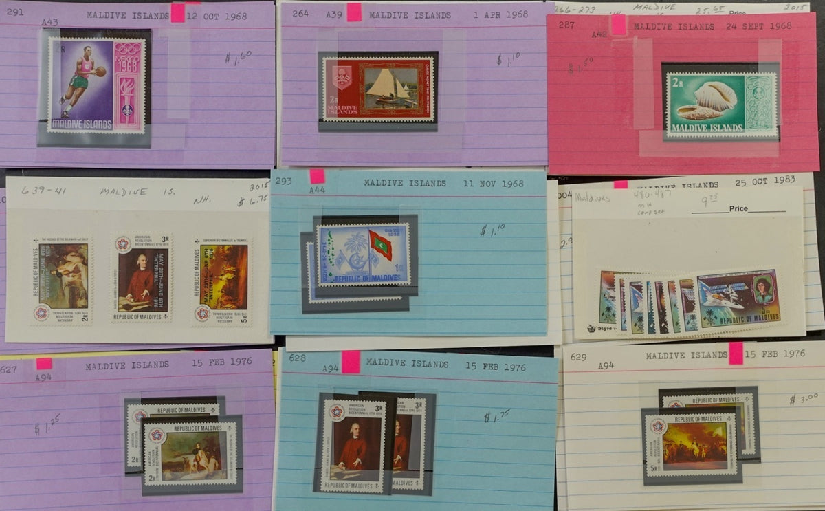 Belgium & Commonwealth Stamp Collection On Dealer Cards Mint & Used ZAYIX