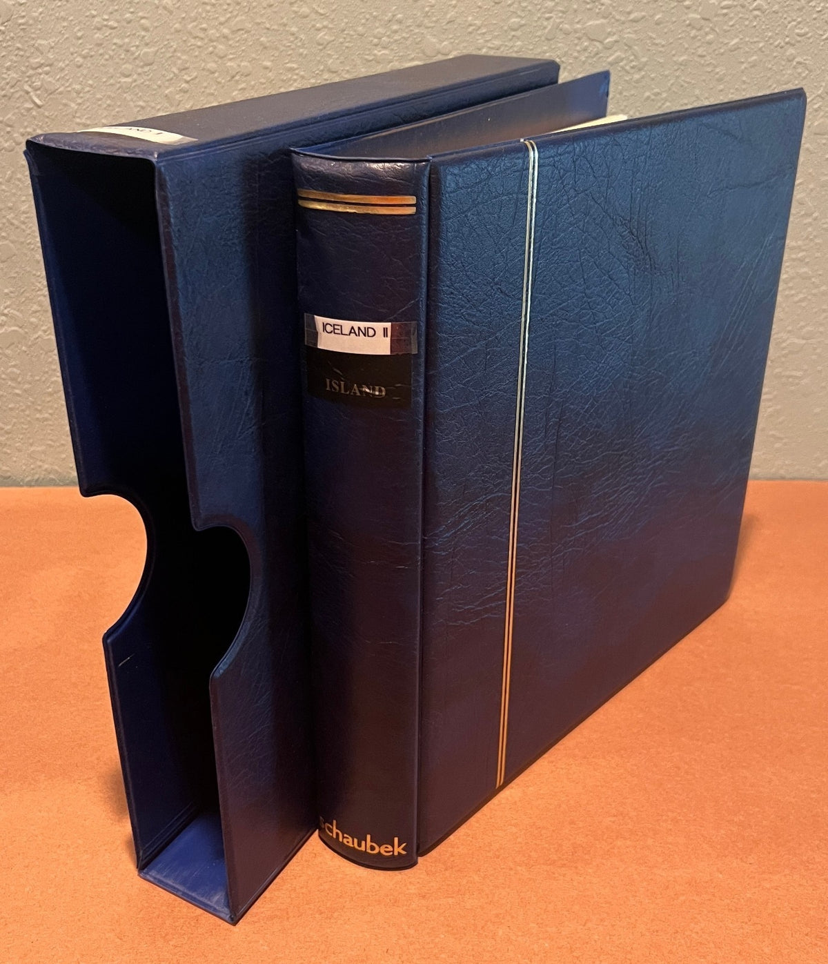 Iceland 1991-2000 Schaubek Hingeless Stamp Album & Slipcase ZAYIX
