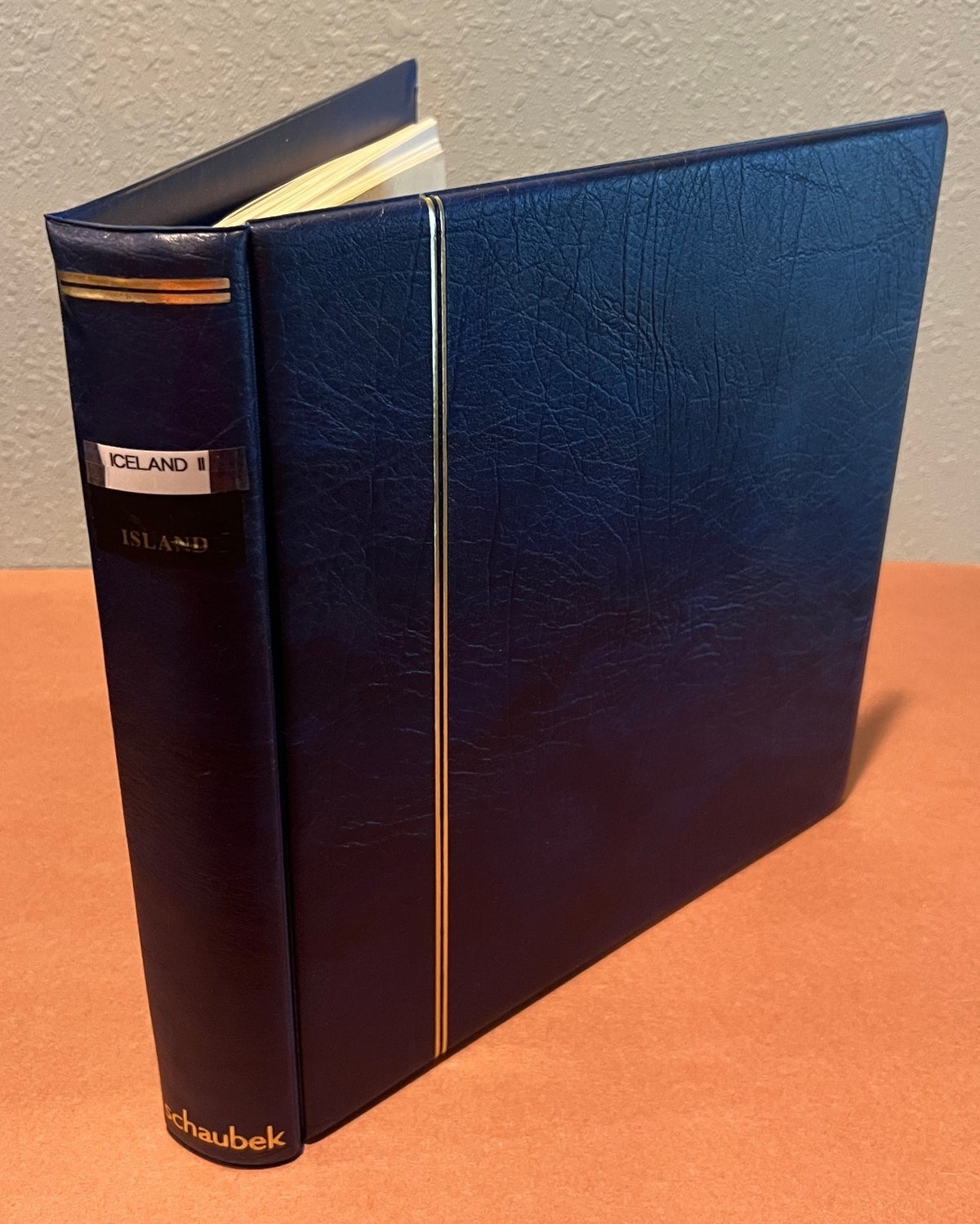 Iceland 1991-2000 Schaubek Hingeless Stamp Album & Slipcase ZAYIX