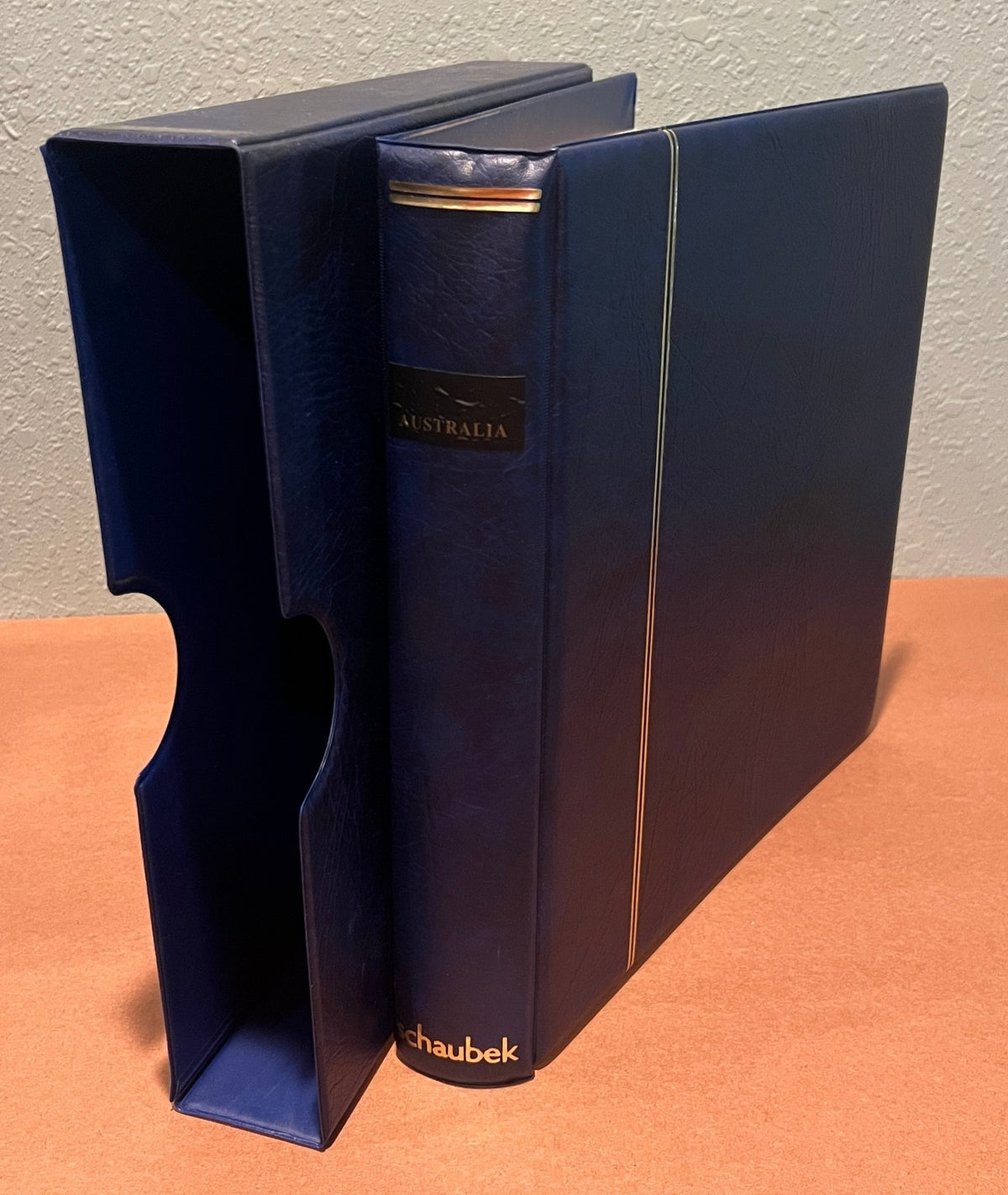 Australia 1970-1990 Schaubek Hingeless Stamp Album & Slipcase ZAYIX