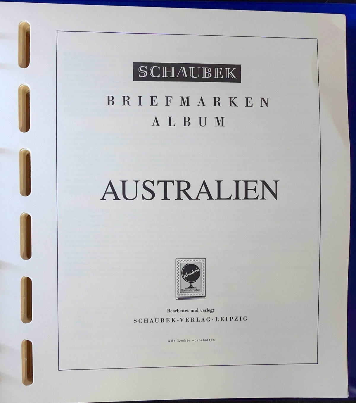 Australia 1970-1990 Schaubek Hingeless Stamp Album & Slipcase ZAYIX