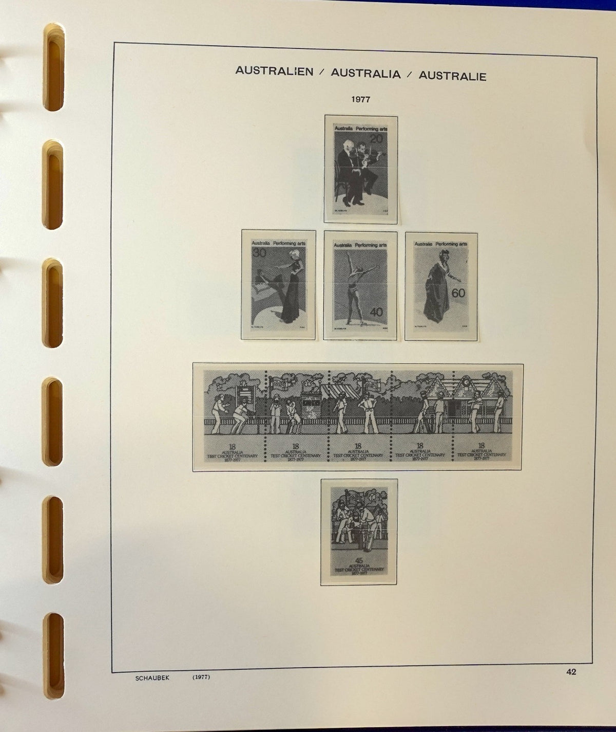 Australia 1970-1990 Schaubek Hingeless Stamp Album & Slipcase ZAYIX