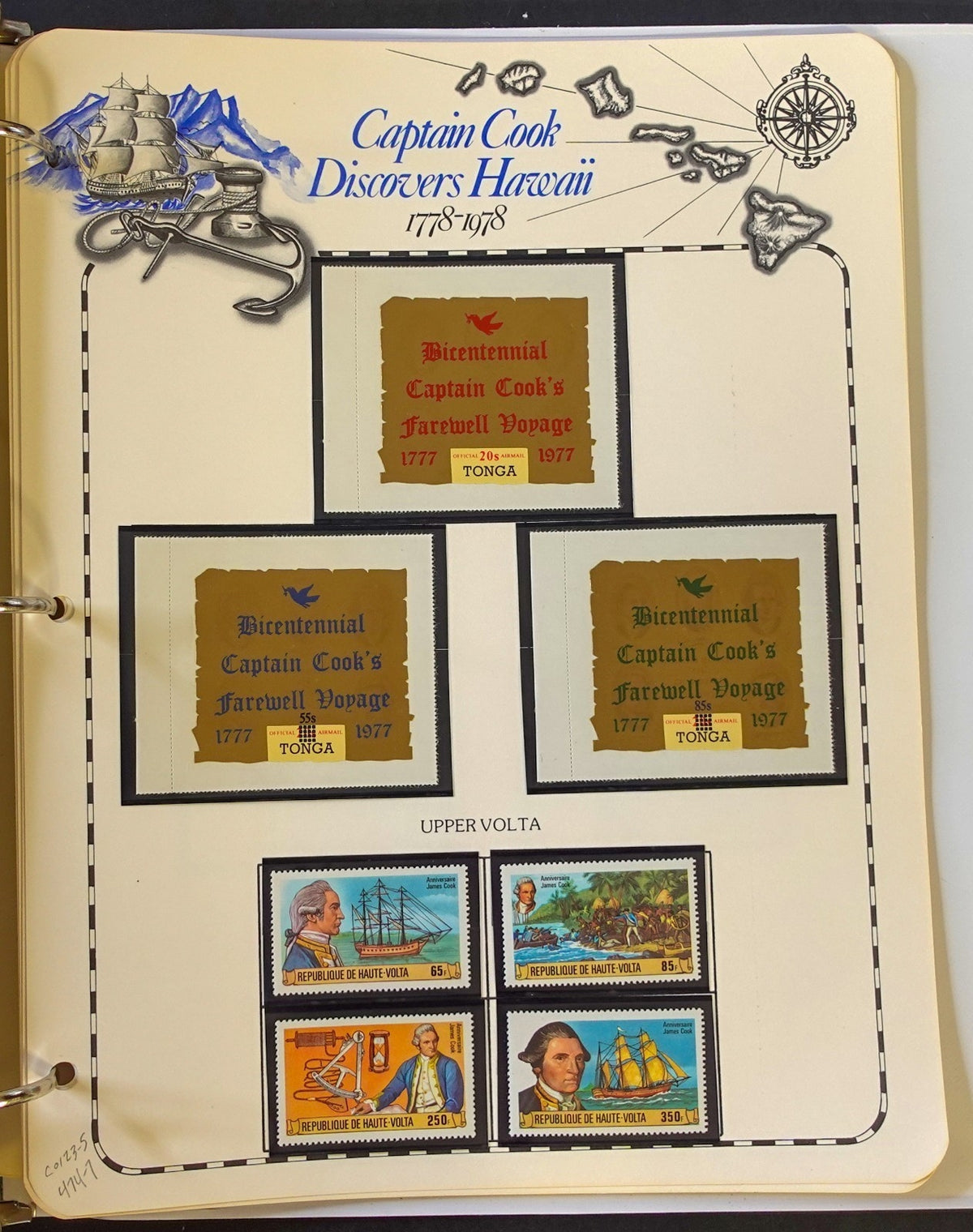 Captain Cook Discovers Hawaii Stamp Collection Album MNH 1778-1978 ZAYIX