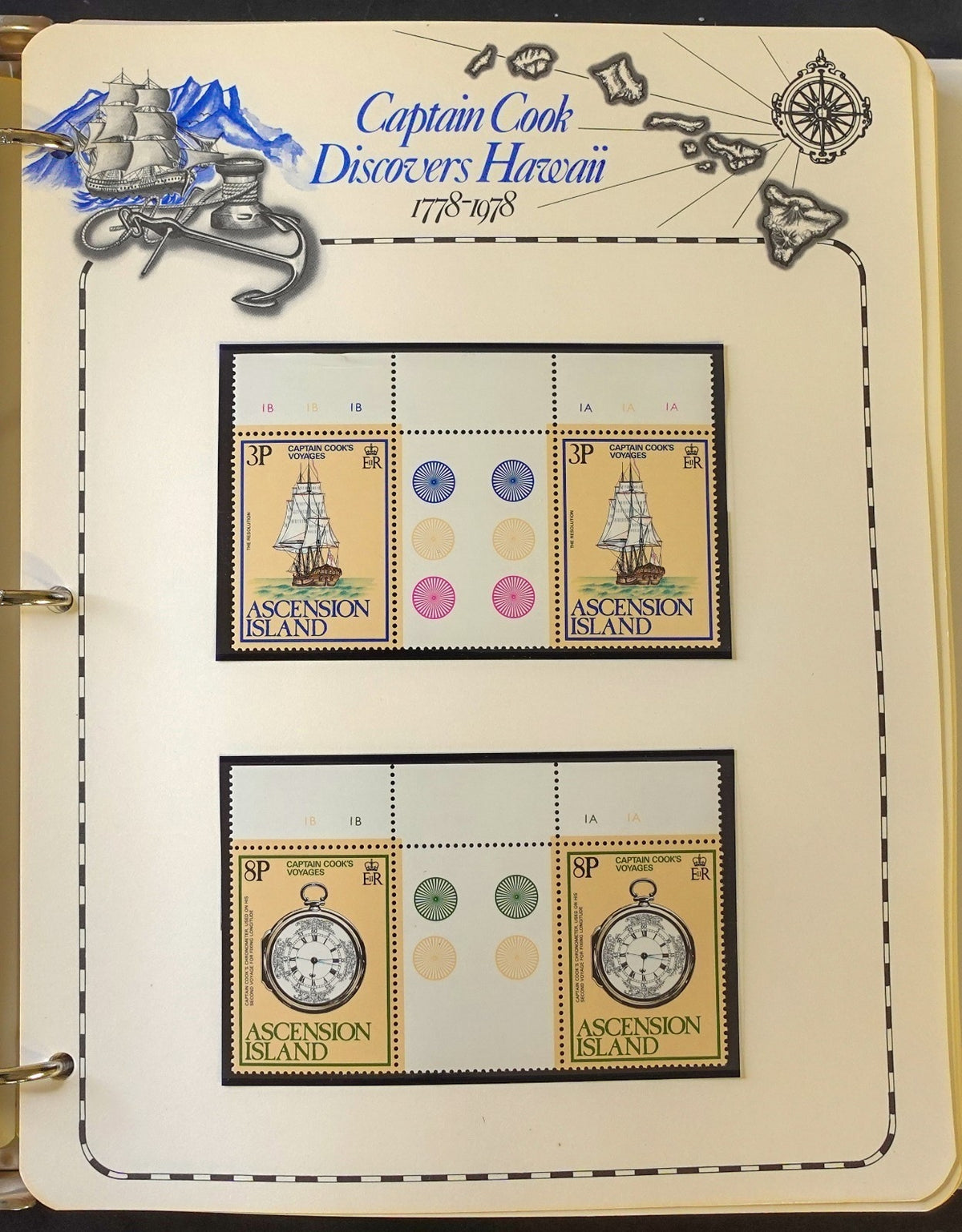 Captain Cook Discovers Hawaii Stamp Collection Album MNH 1778-1978 ZAYIX