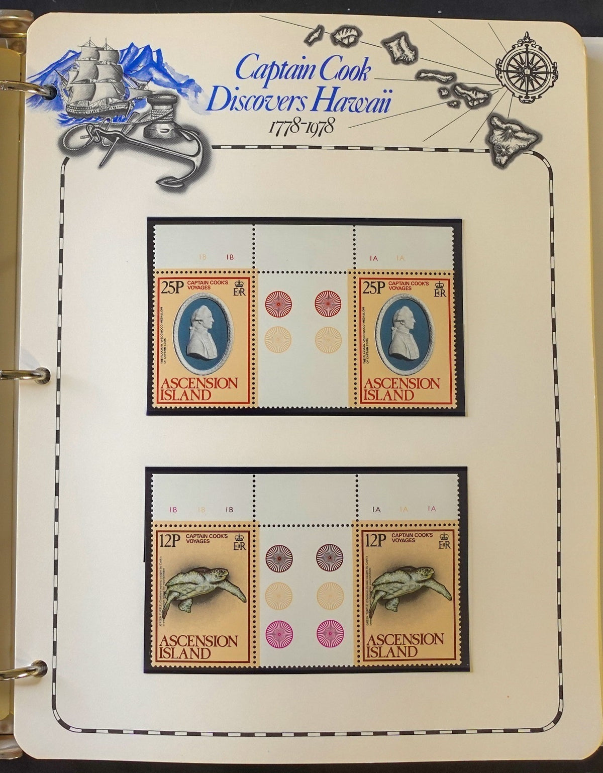Captain Cook Discovers Hawaii Stamp Collection Album MNH 1778-1978 ZAYIX