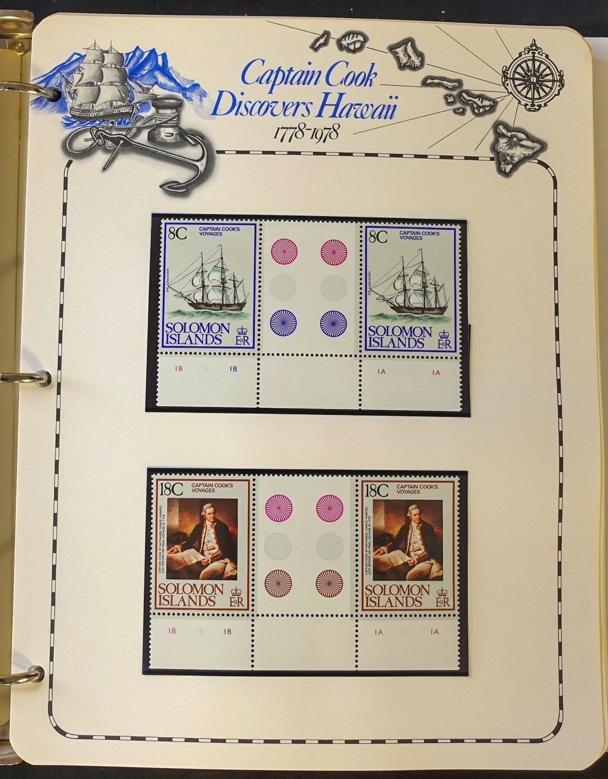 Captain Cook Discovers Hawaii Stamp Collection Album MNH 1778-1978 ZAYIX