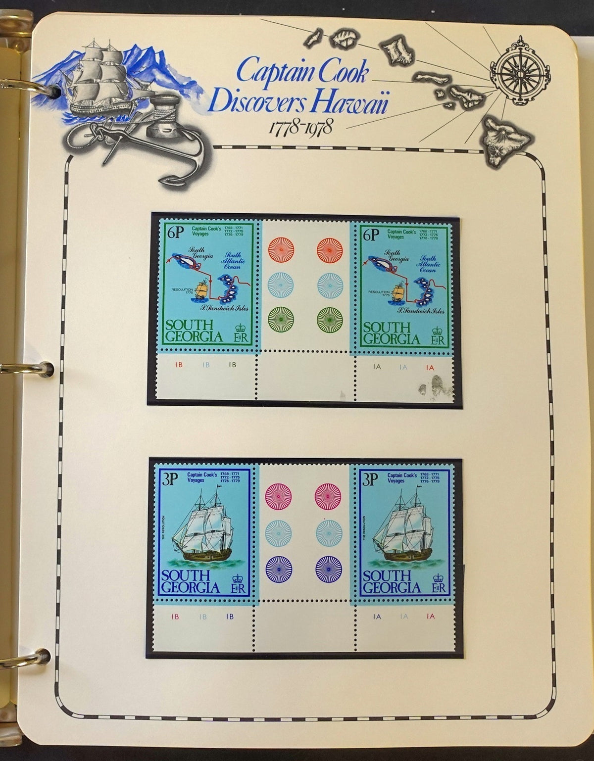Captain Cook Discovers Hawaii Stamp Collection Album MNH 1778-1978 ZAYIX