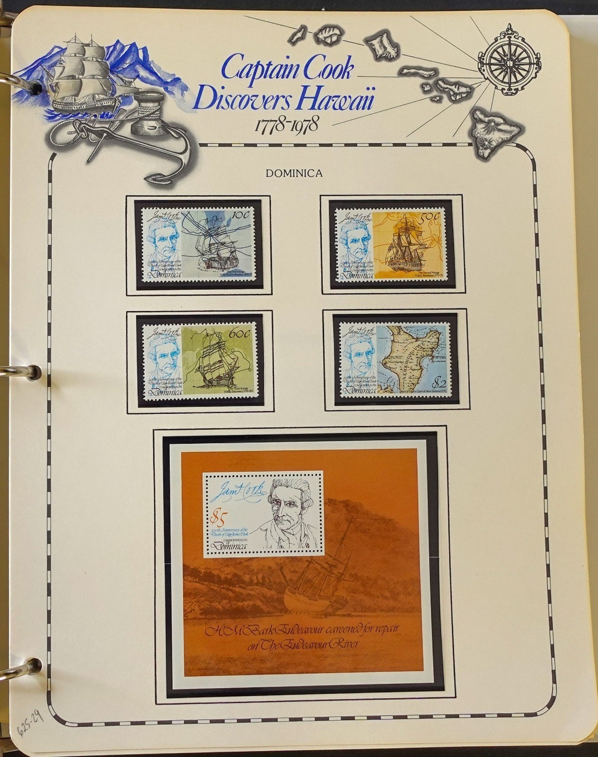 Captain Cook Discovers Hawaii Stamp Collection Album MNH 1778-1978 ZAYIX